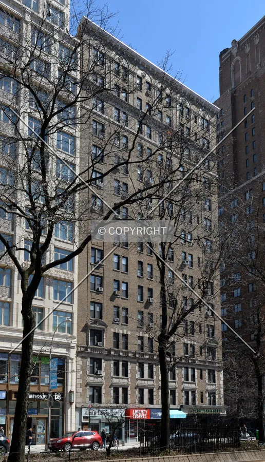 View from the northwest on Broadway