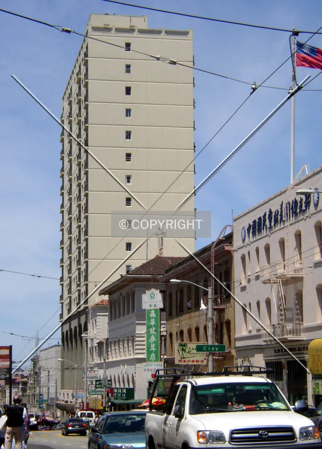 Looking north from Sacramento Street