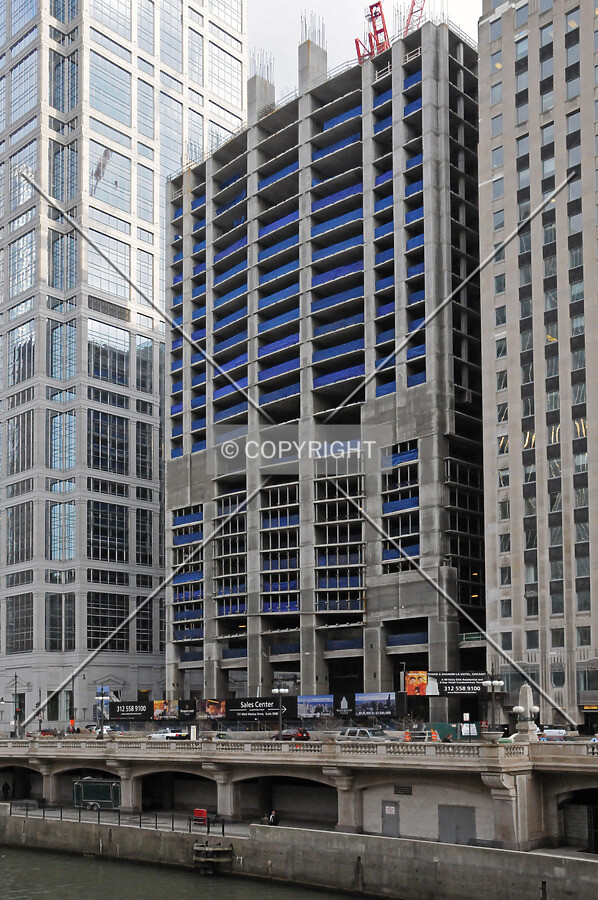 Looking southeast from the LaSalle Street Bridge