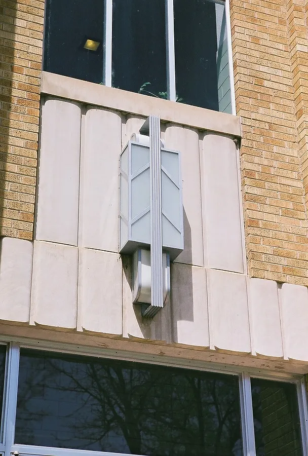 Light fixture above the door