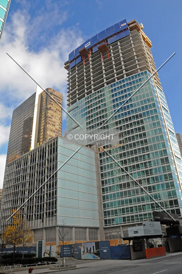 Looking up from Grand Avenue