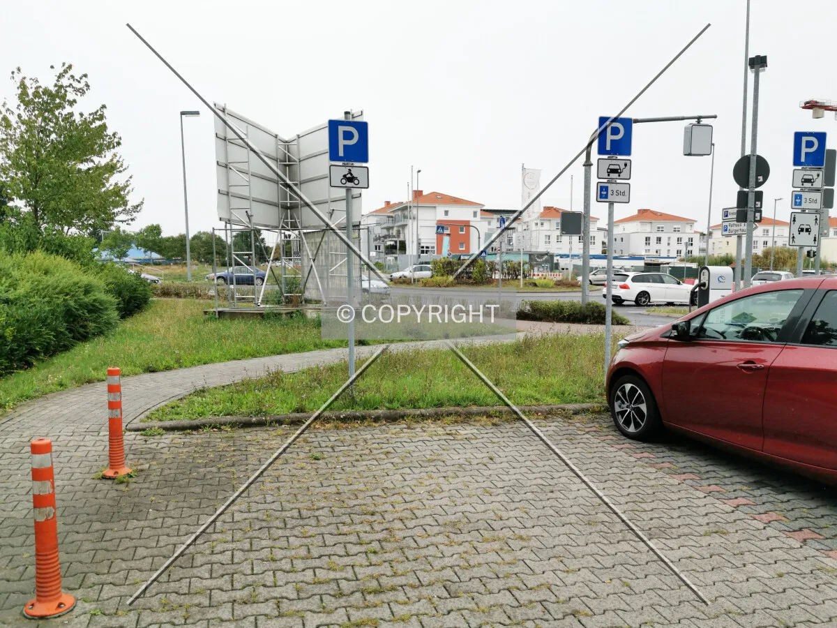 Parking places reserved for motorcycles