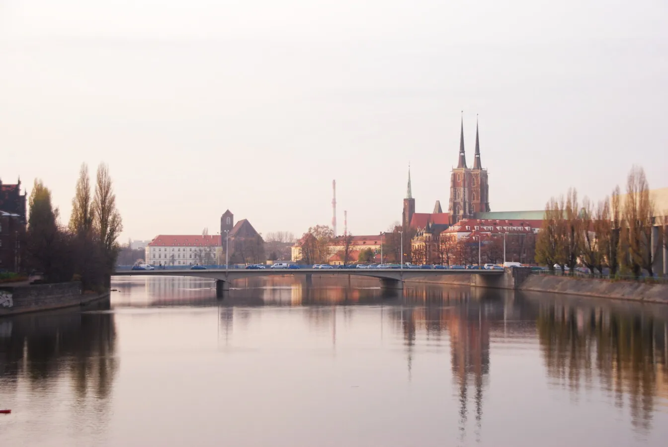 View over the river Odra