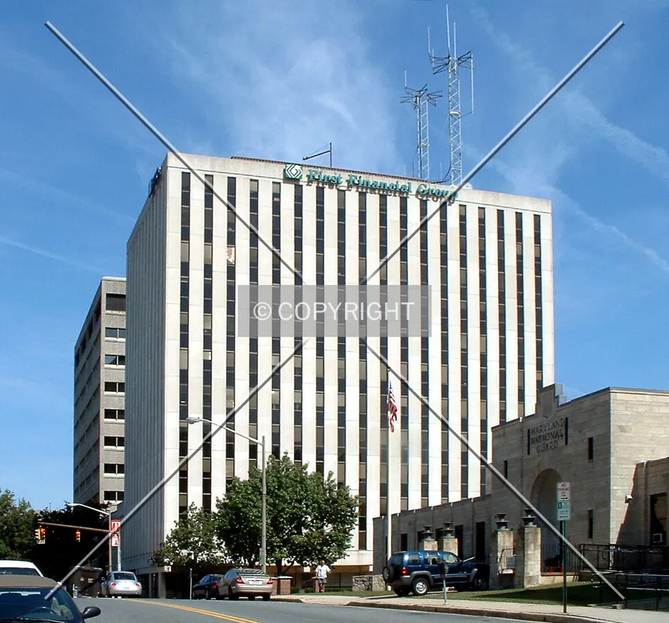 View from the southwest along Washington Street