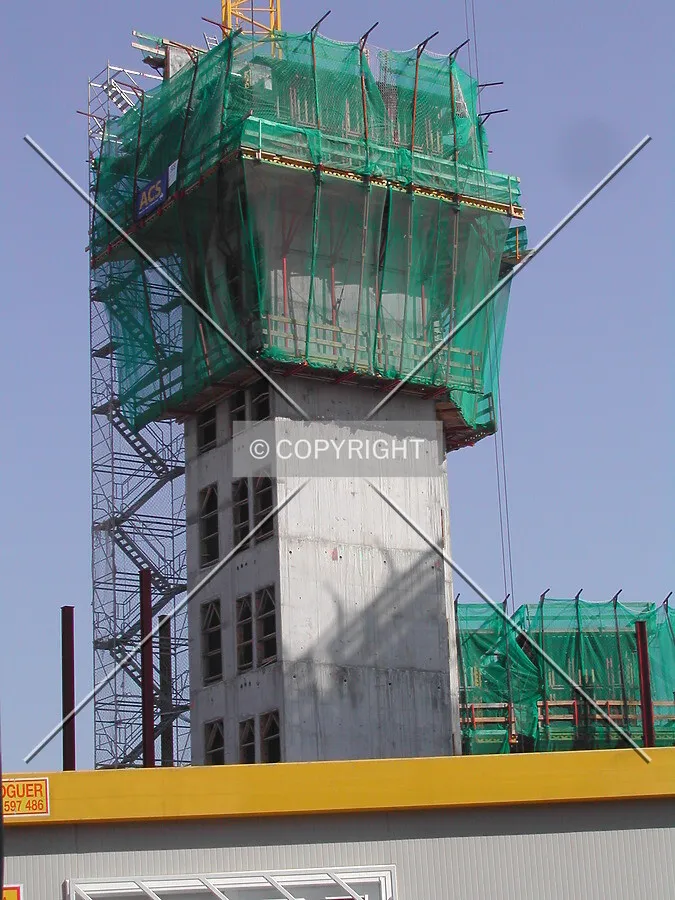 View of the PERI formwork on the top of a core