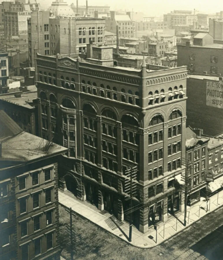 Vintage view from the southeast