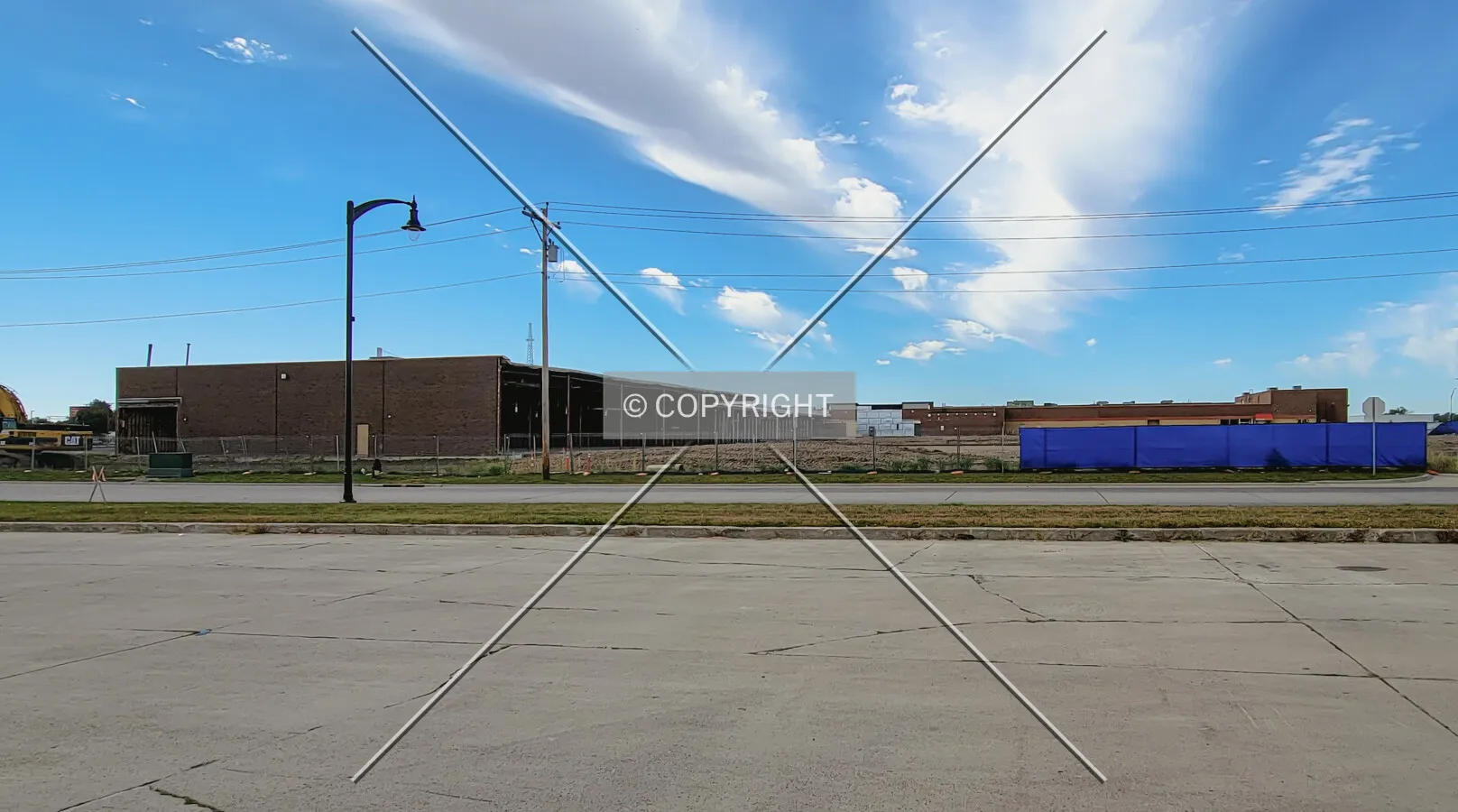 From the northeast during demolition; September 26, 2021