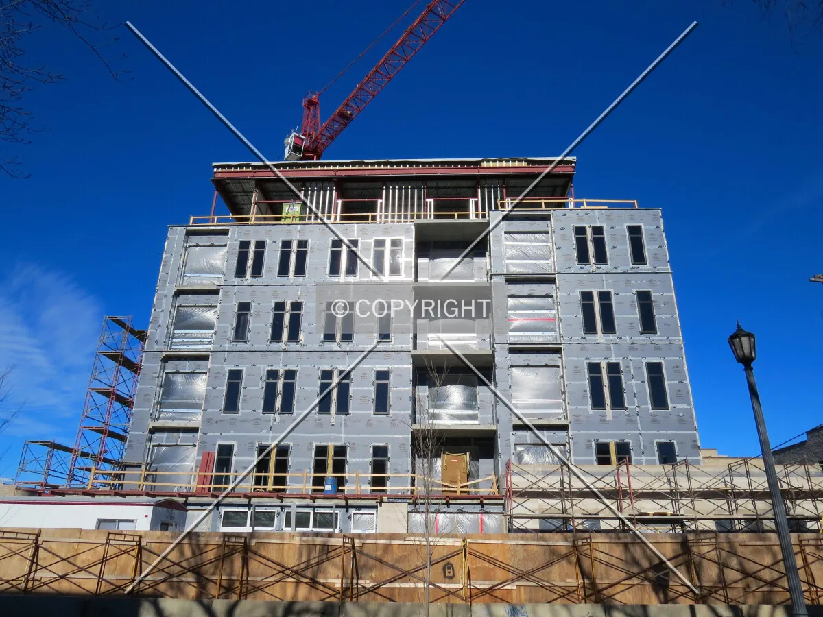 Looking up from West 31st Street