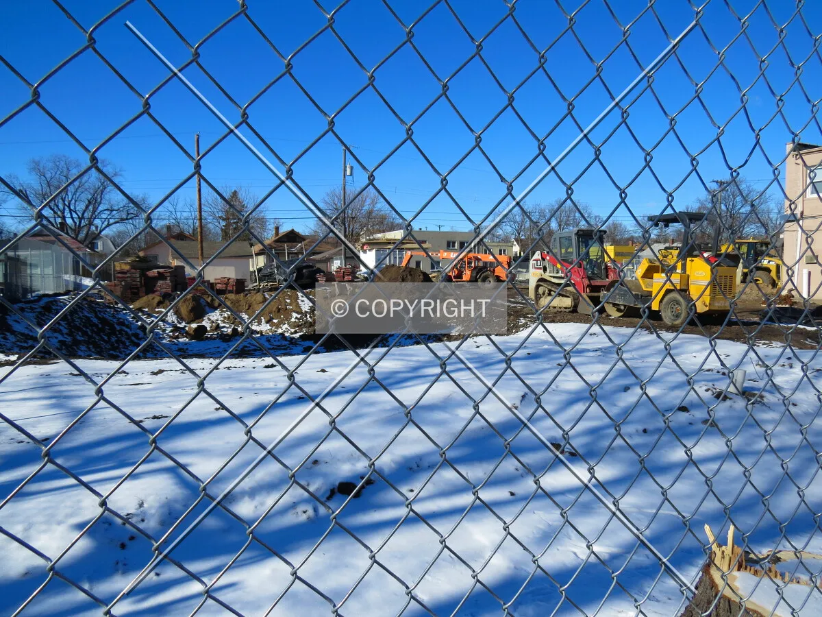 Partially-excavated site from 28th Avenue South