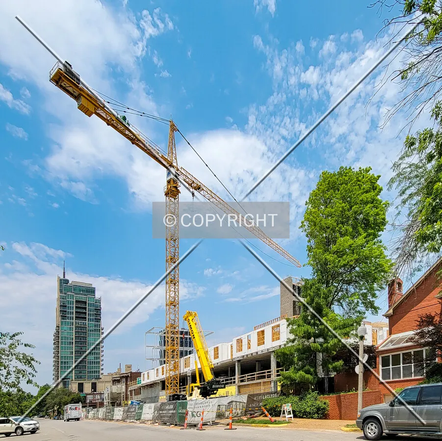 From the southeast during construction; June 19, 2021