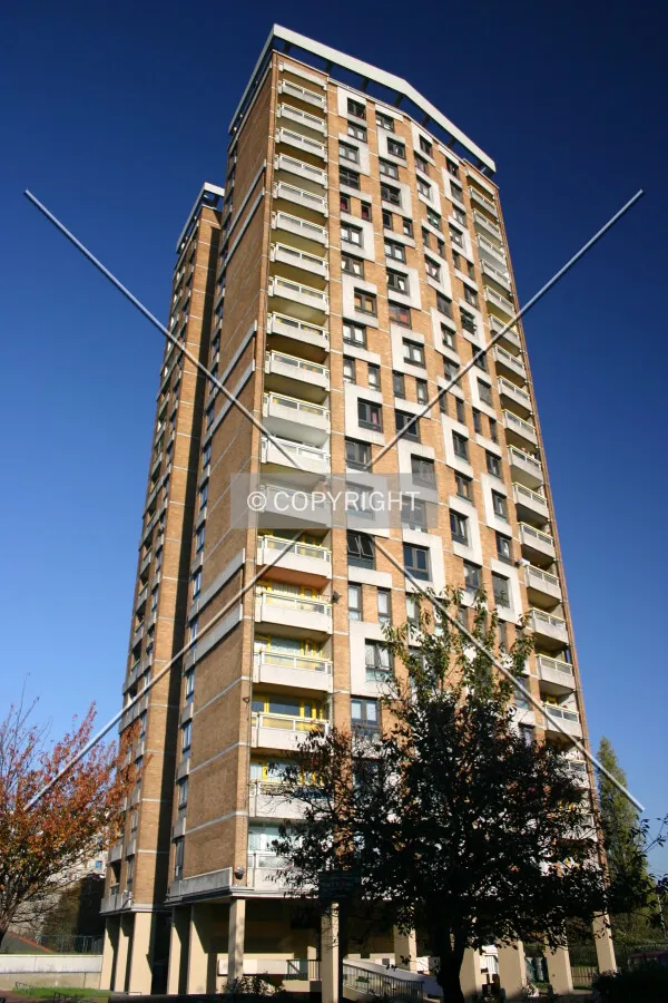 Full-height view from street level