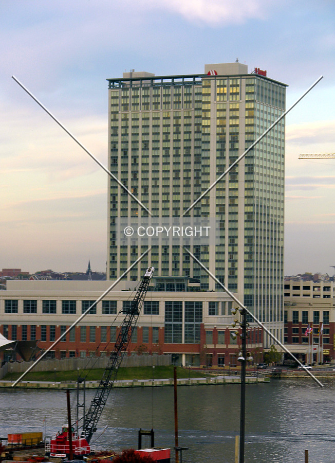 Looking east from Federal Hill Park at dusk