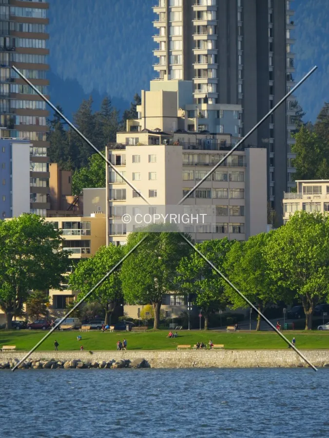 View across English Bay from Hadden Park