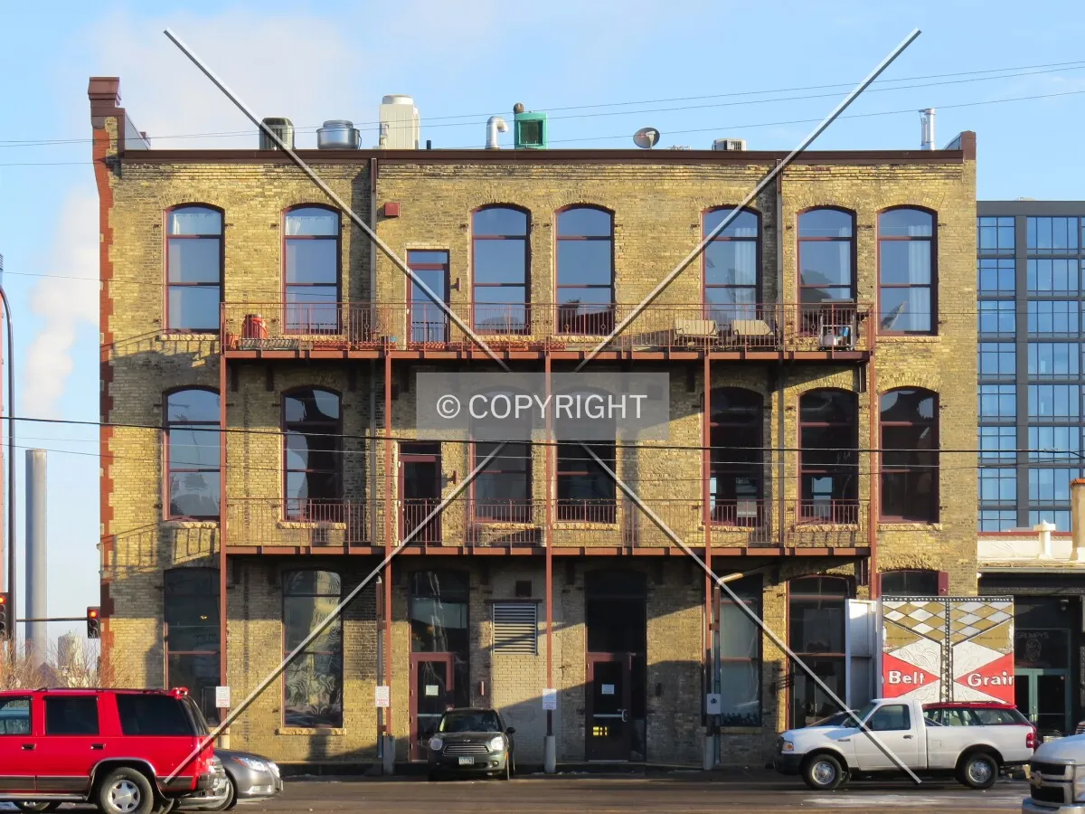Rear elevation from 3rd Street South