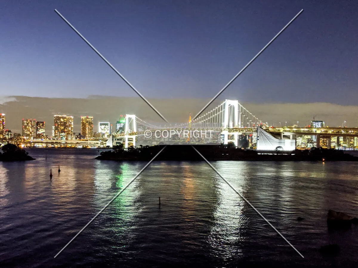 Night view from the east