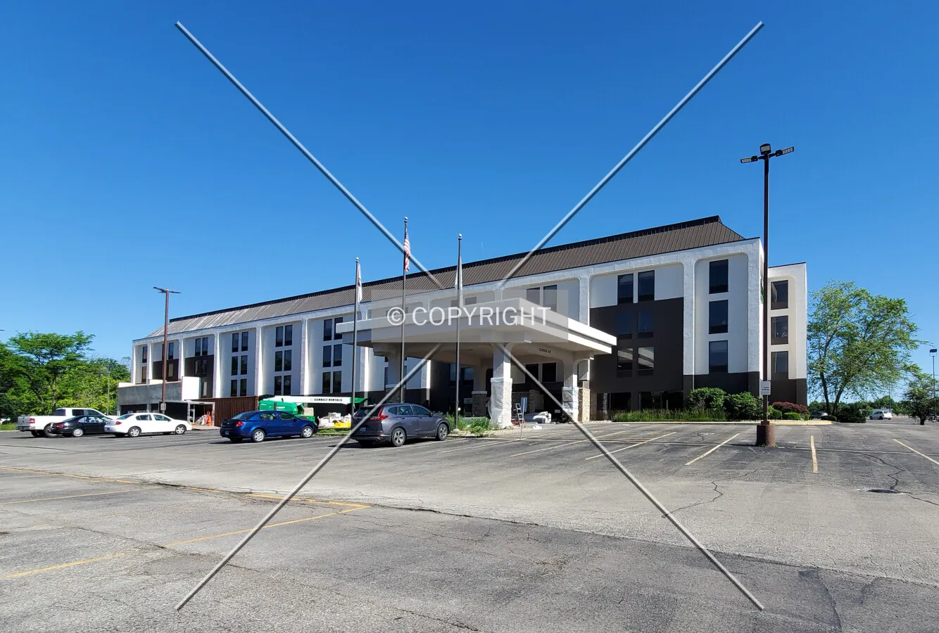 Southeast view; May 30, 2020