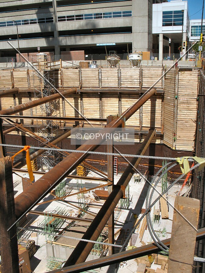 View into the pit from the northeast