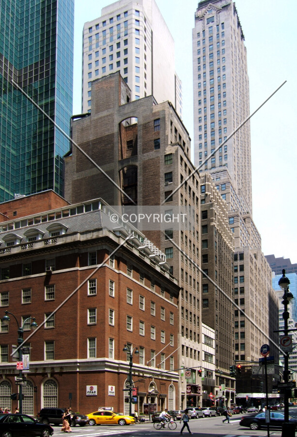 View from the south along Madison Avenue