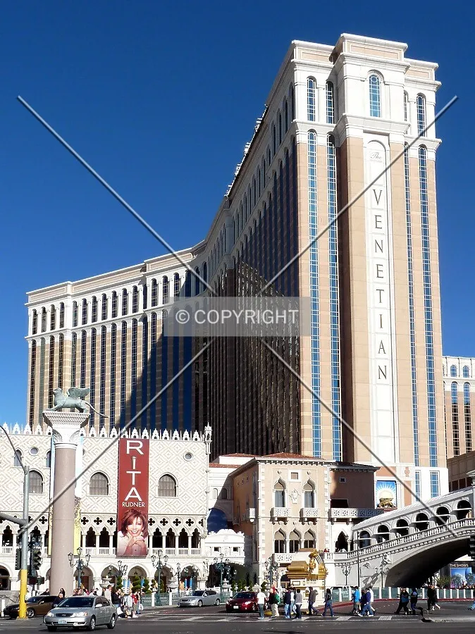 View from across The Strip