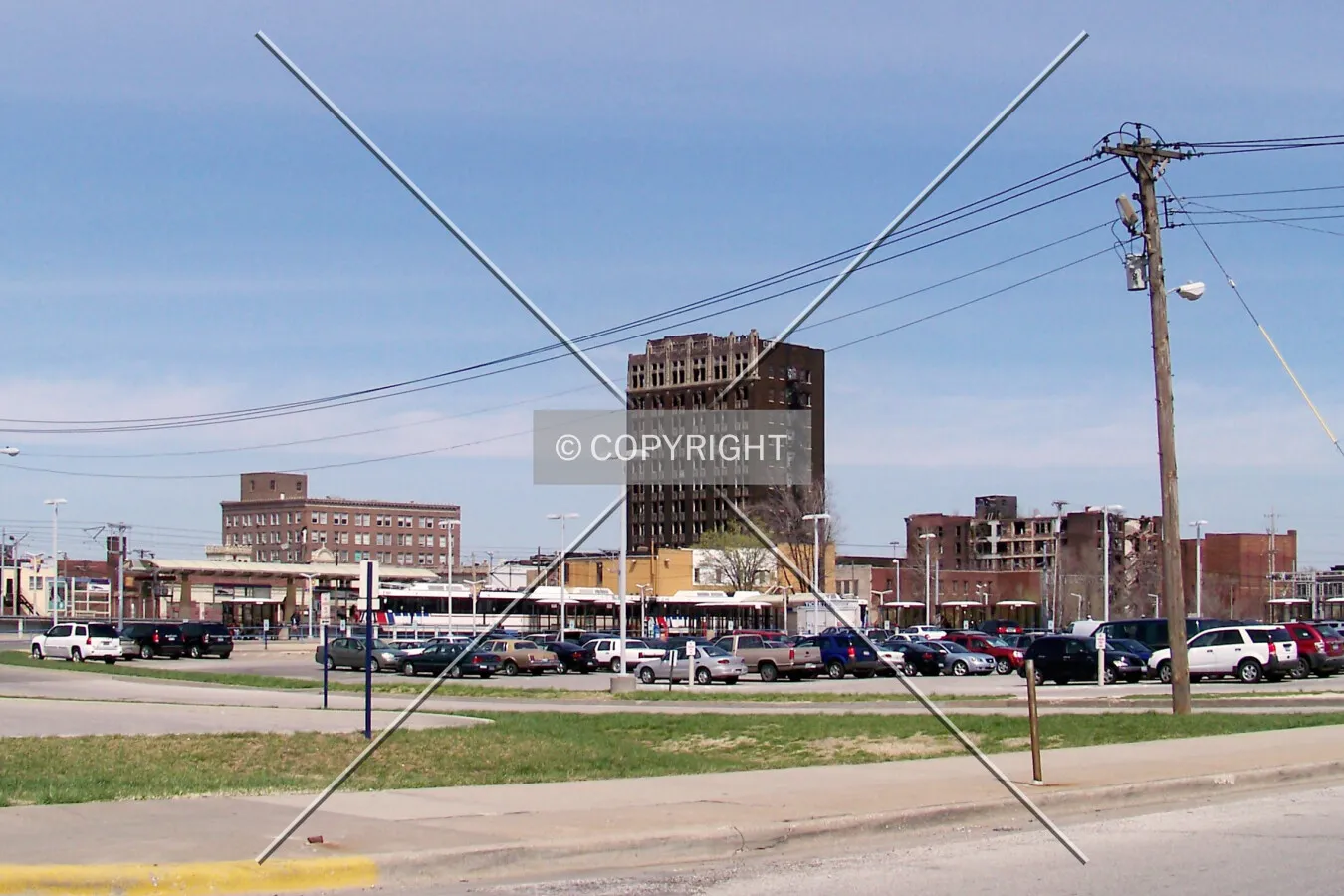 Downtown from the southwest
