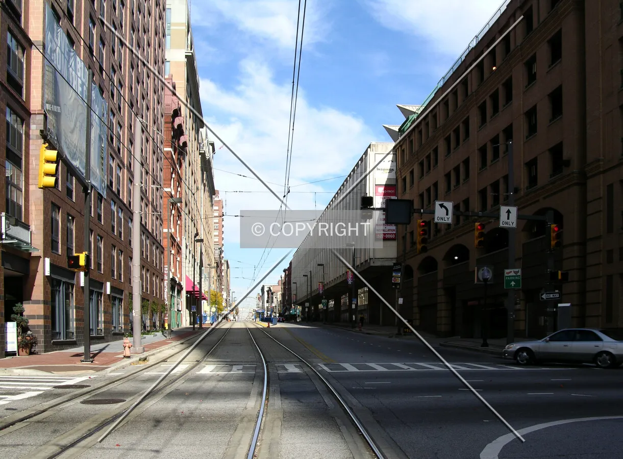 Looking north from Lombard Street