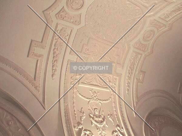 Ceiling detail in lobby