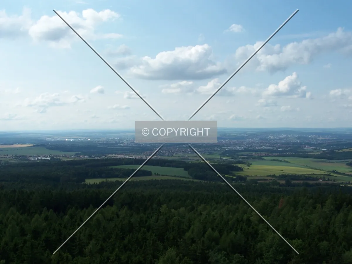 Distant view from the surrounding hills