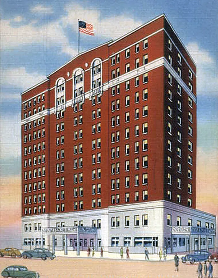 Vintage view from the northeast