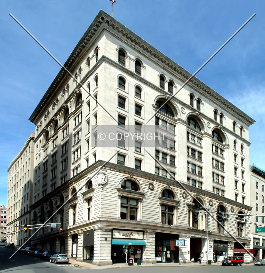 View from the southeast across Main Street