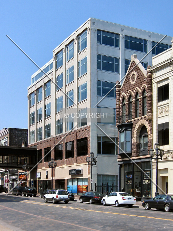 View to the west across Superior Street