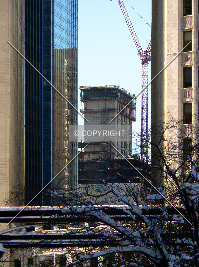 View to the west from Cityfront Plaza