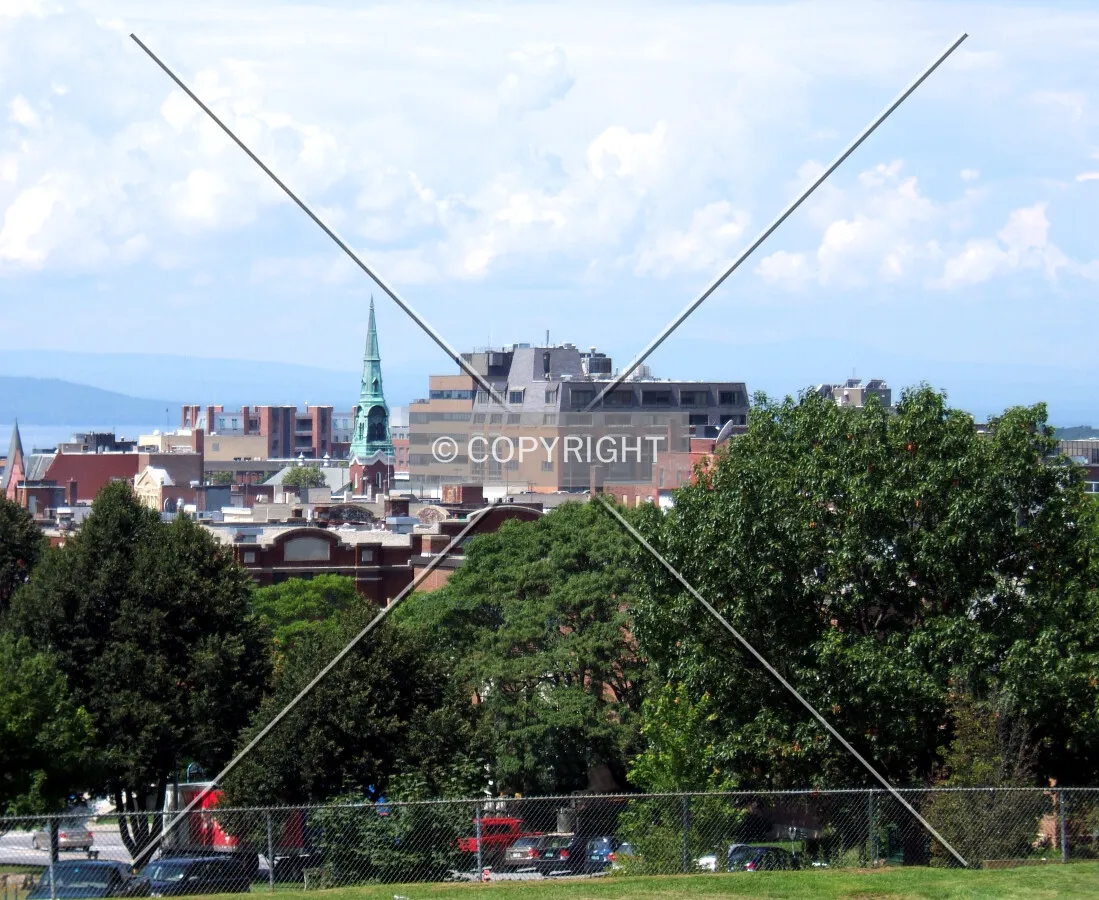 Downtown from the southeast