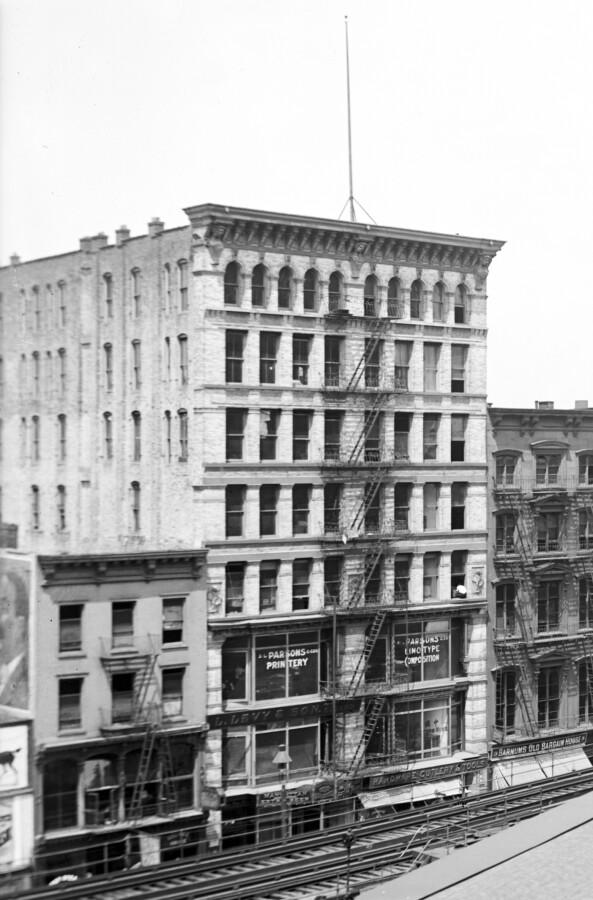 Vintage view from the southwest as originally built
