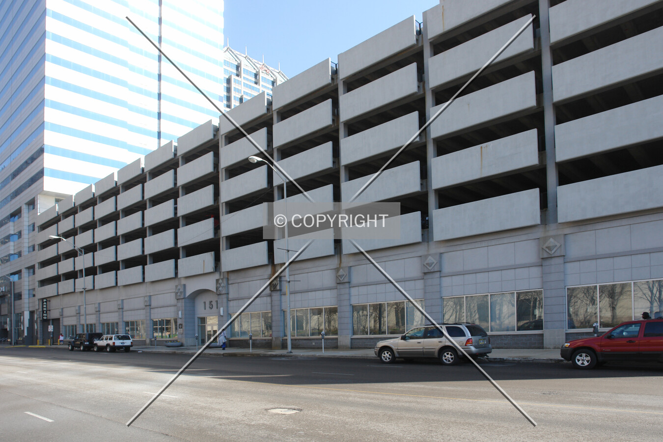 Parking Garage in the center of Indianapolis