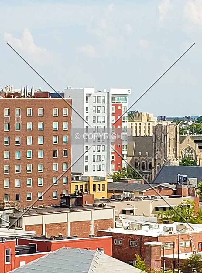 Distant view from the northwest; September 17, 2019