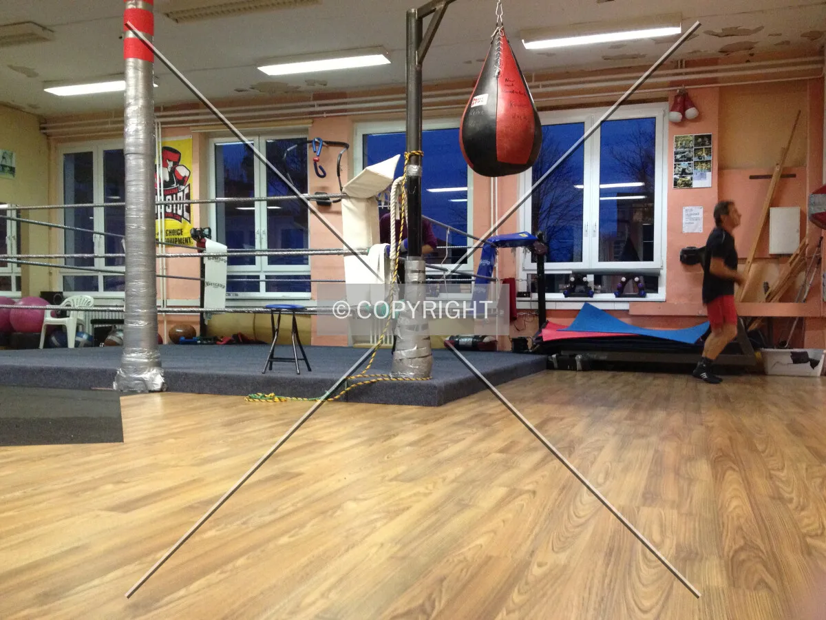 Excercise room and boxring