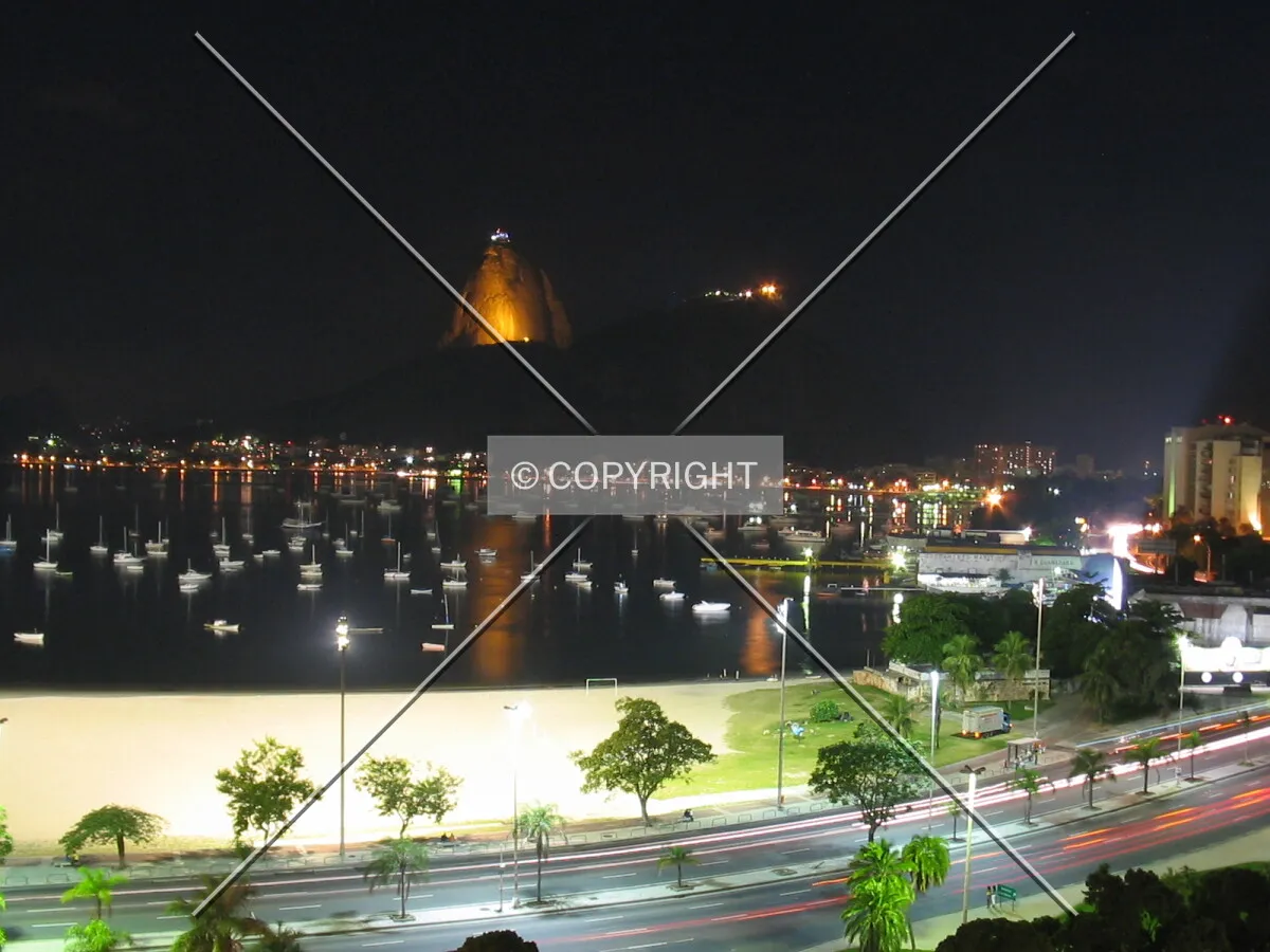 Sugar-loaf at night