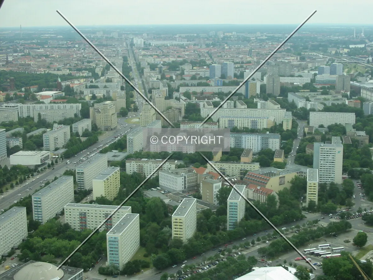 East Berlin seen from the TV-Tower