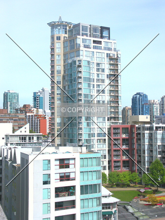 View of south facade from Burrard Bridge