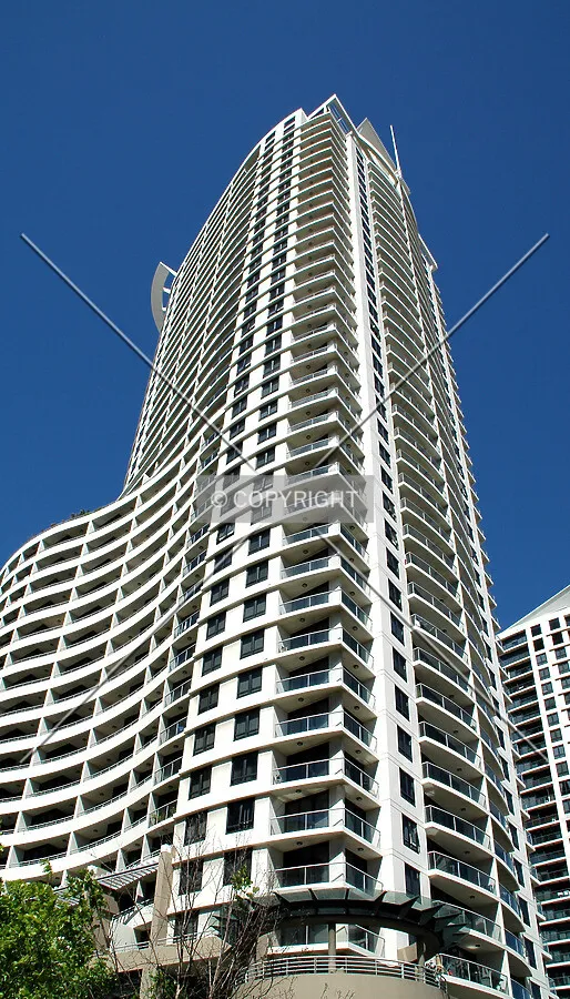 Looking up the northeast corner