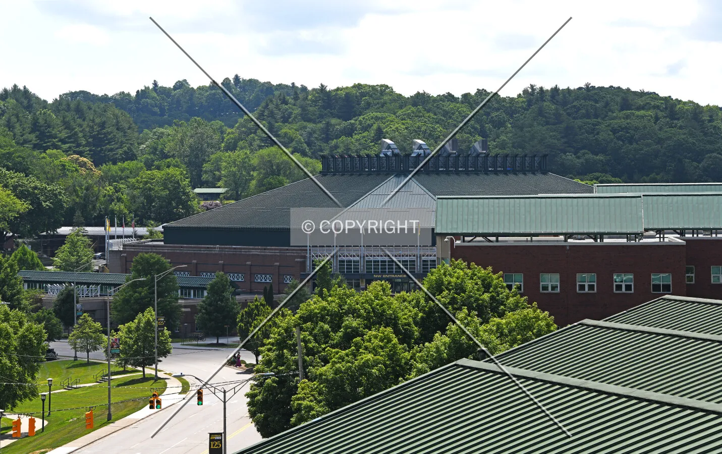 View from the northwest