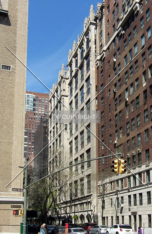 View from the southeast along 67th Street