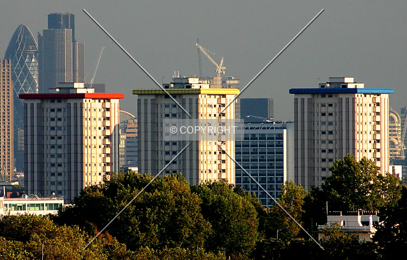 View northeast from Primrose Hill