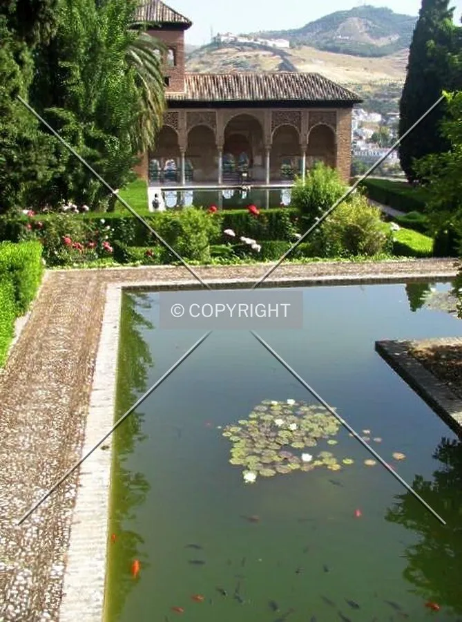 Reflective pool at the Lady's Tower