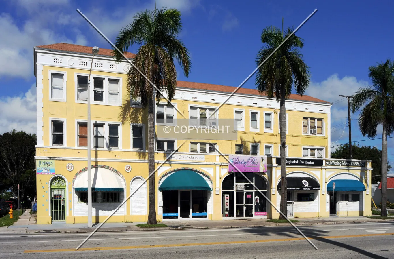 View from the east across Biscayne Boulevard