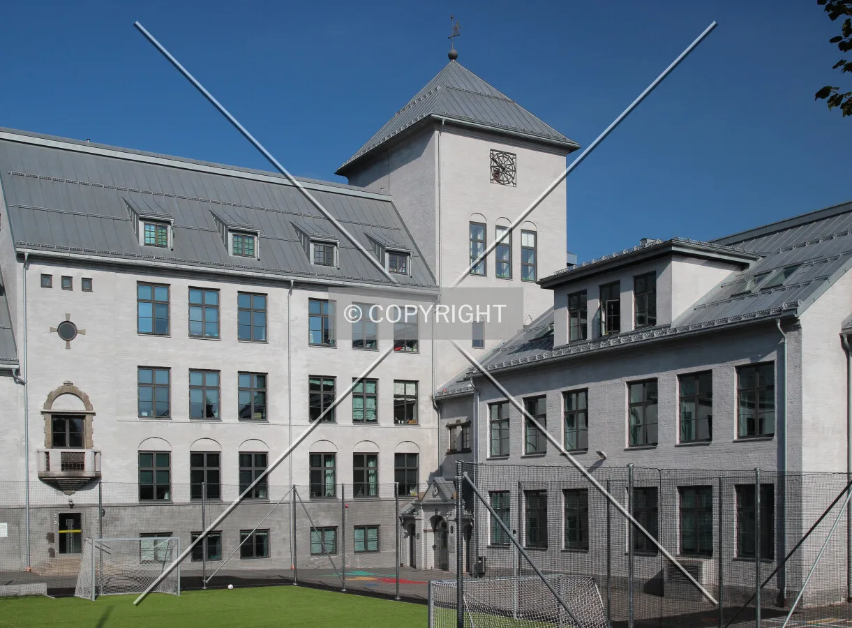 View of the upper courtyard from the south