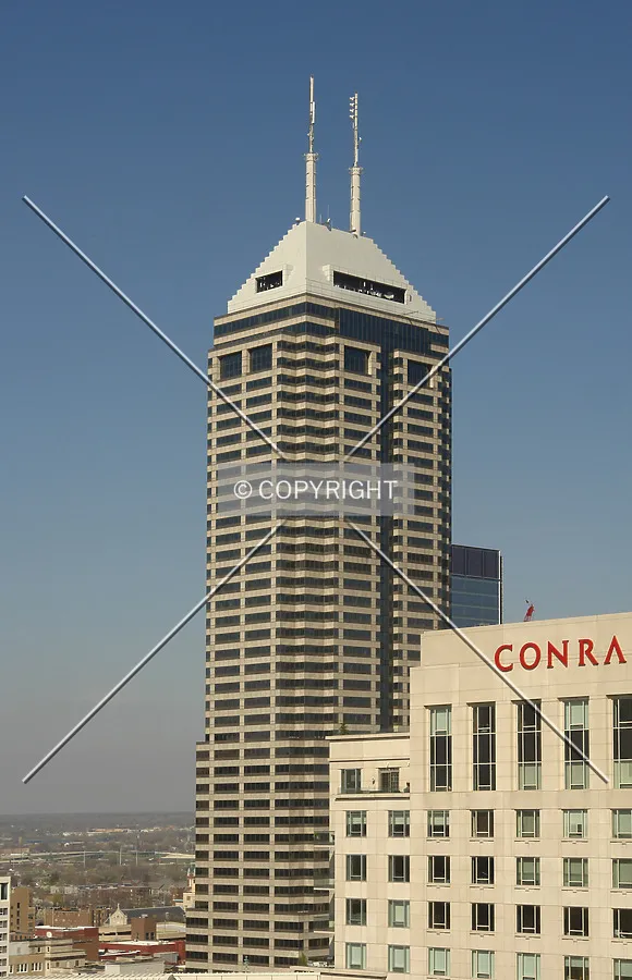 Chase Tower (background) and Conrad building in the foreground