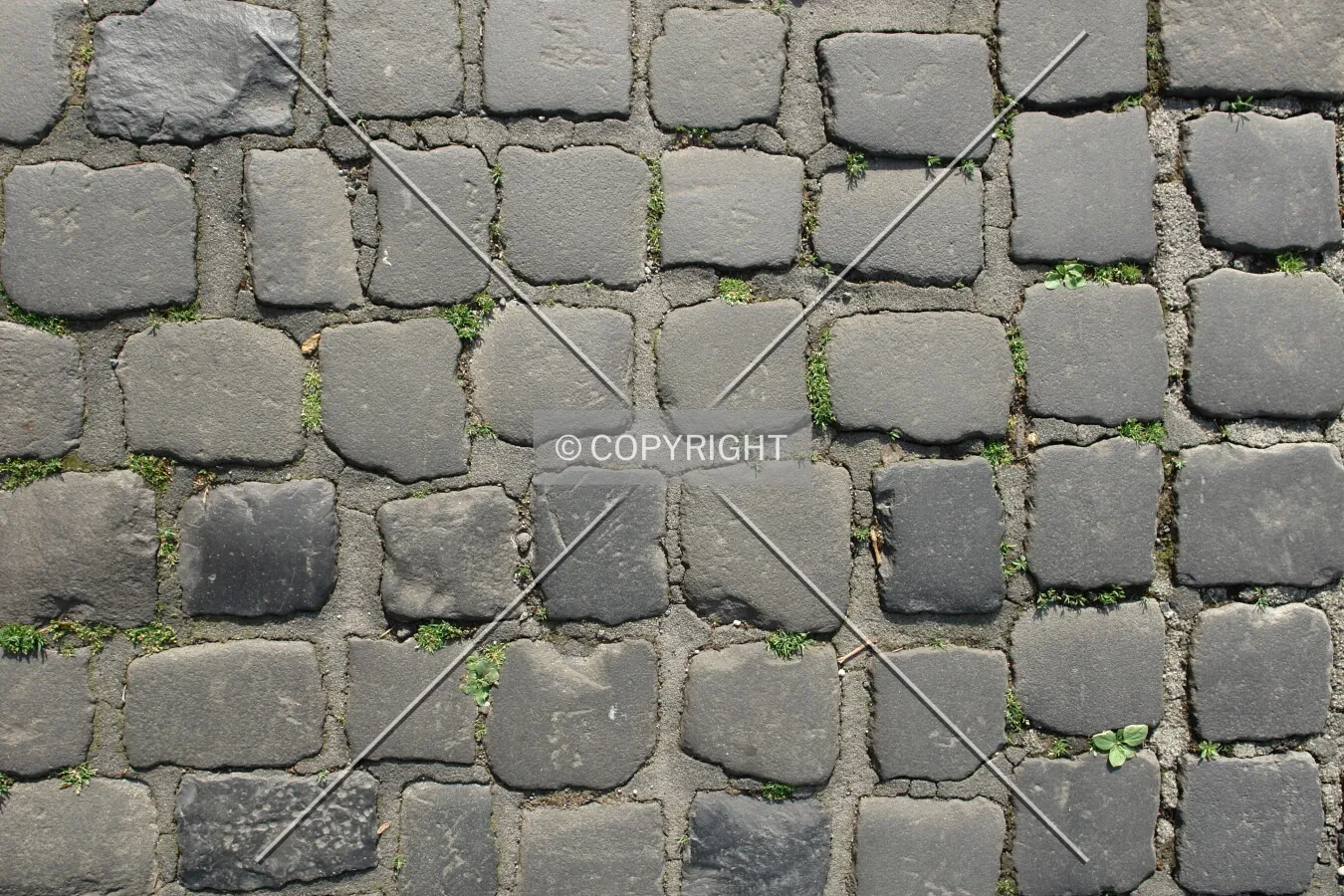 Cobblestone pavement