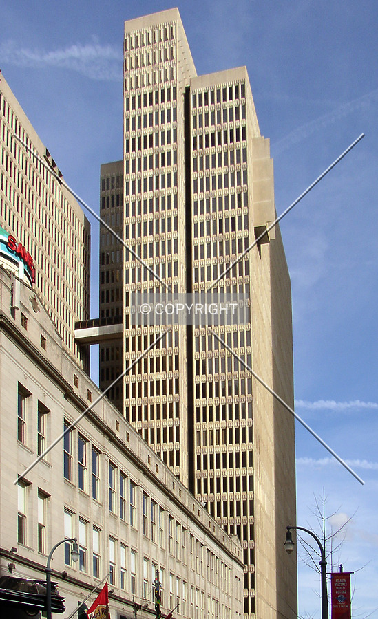 Looking east from Peachtree Street NE