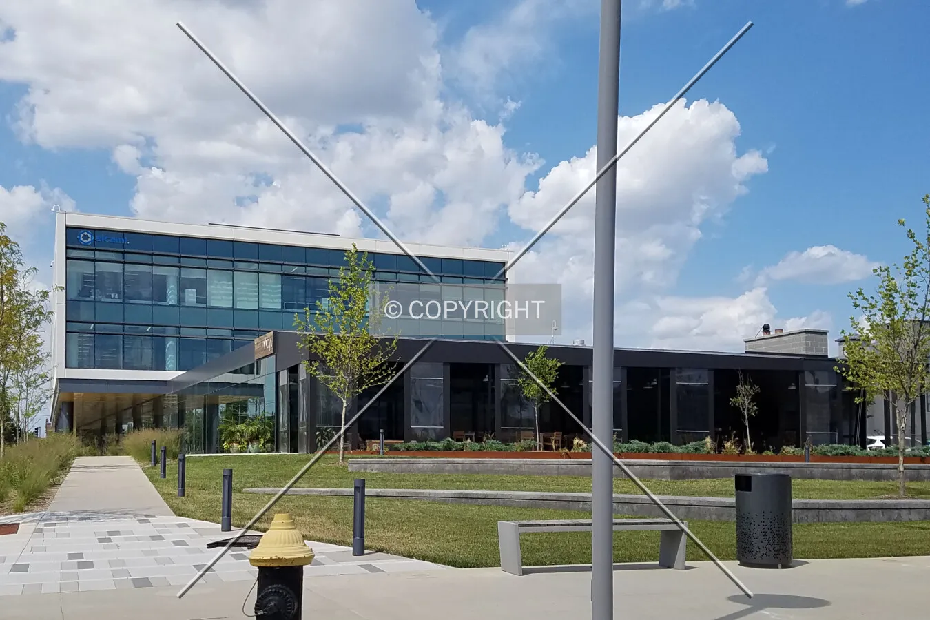 View from the southwest; July 12, 2017